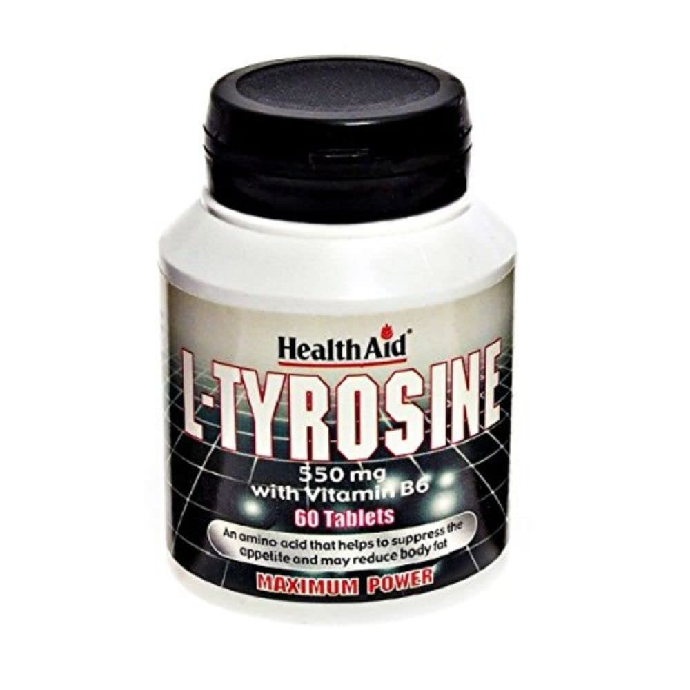 HealthAid L-Tyrosine 550mg - 60 Tablets