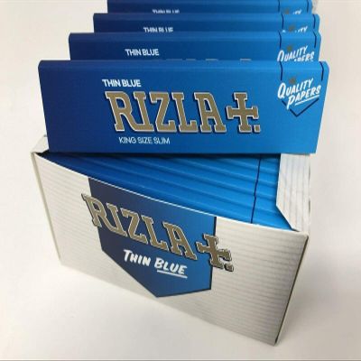 RIZLA Blue King Size Rolling Paper - Pack of 50, 500 g