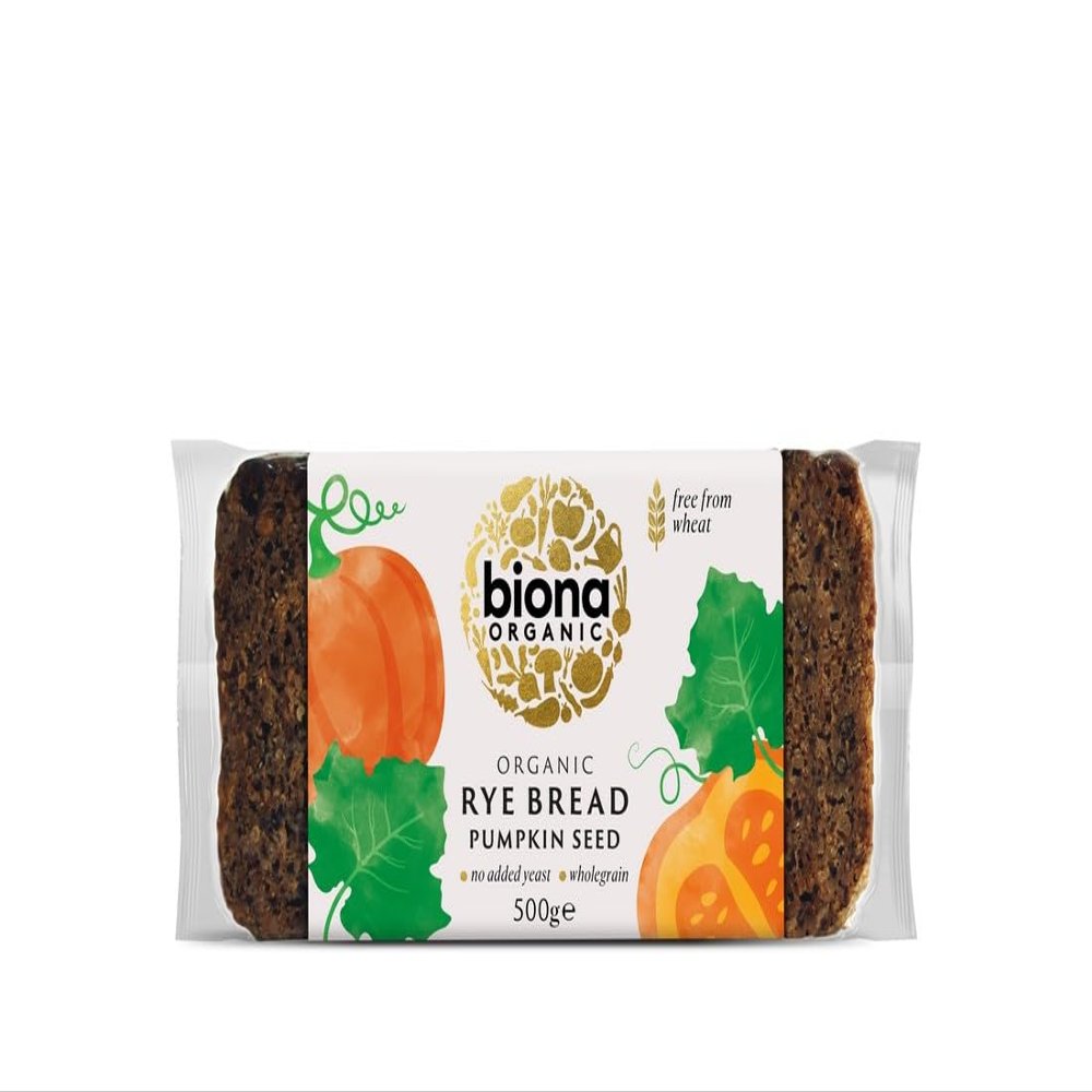 Biona Rye Organic Pumpkin Seed Bread, 500g