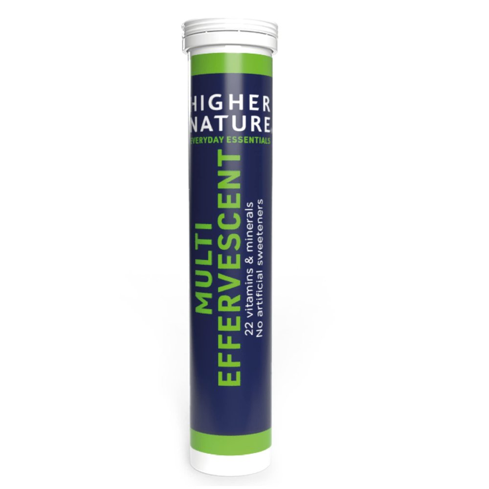 Higher Nature - Multi Effervescent - 22 Essential Vitamins and Minerals - Gluten-Free - Multivitamin Vegetarian - 20 Tablets