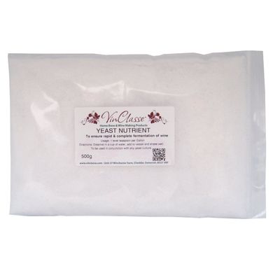 VinClasse Yeast Nutrient for Wine Making - 500g Bag