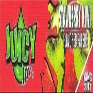 1 Box Juicy Jays (24 Booklets) King Size Papers - STRAWBERRY / KIWI