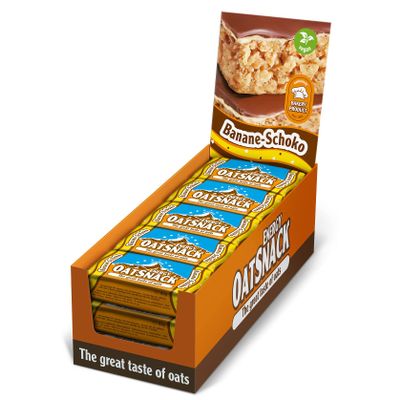Davina Oat Snack Carbohydrate Bars - 15 x 65g, Banana Chocolate