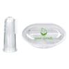 Green Sprouts - Silicone Finger Baby Toothbrush, Clear view 3