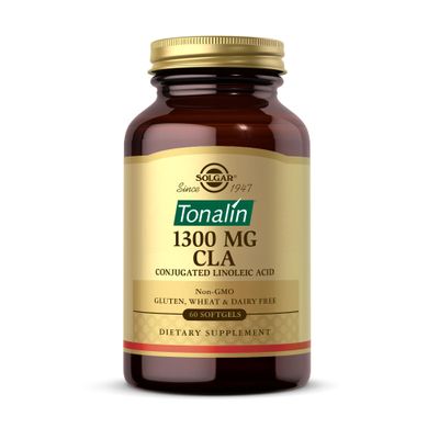 Solgar Tonalin CLA Softgels - Pack of 60 - Omega-6 Essential Fatty Acids - Derived from Safflower Seed Oil - Free from Sugar, Salt and Starch