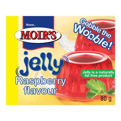 Moirs Jelly - Raspberry - 80g (Pack of 3)