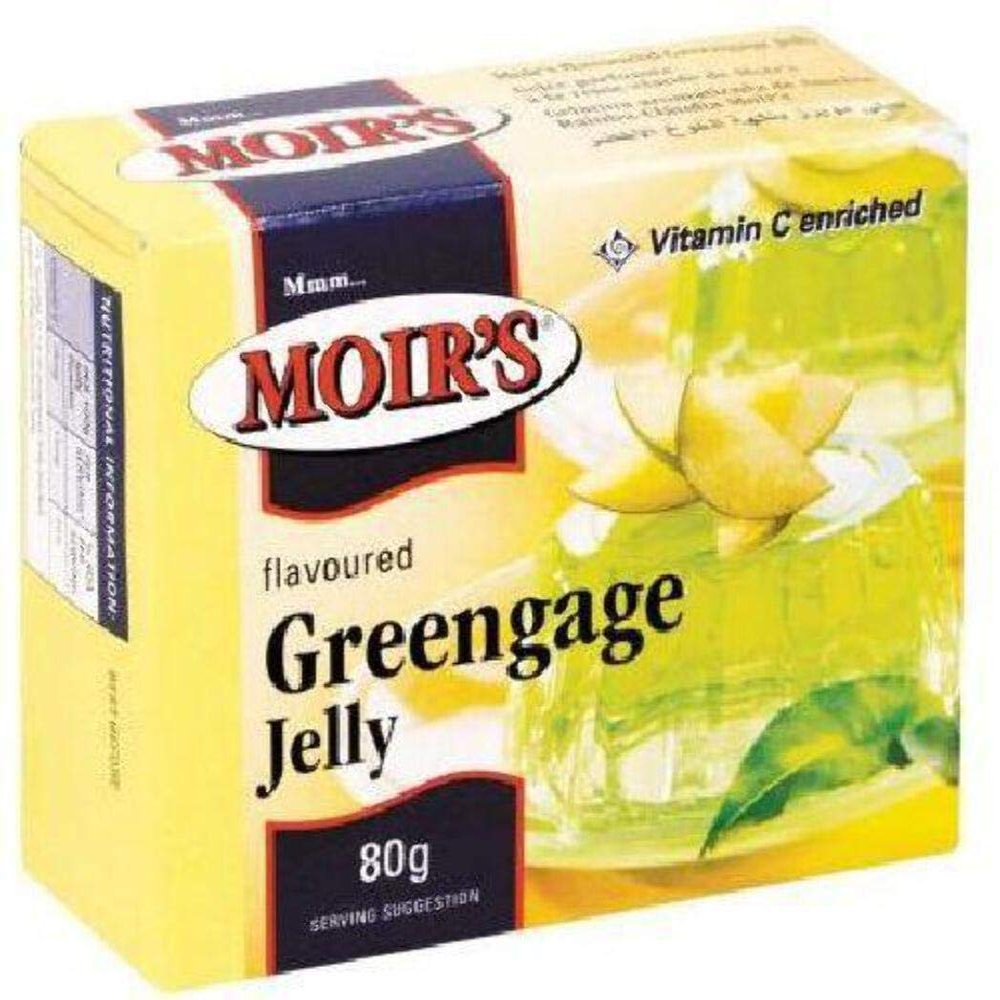 Moir's Jelly 80g | (Pack of 3) Choose Your Flavour (Greengage)
