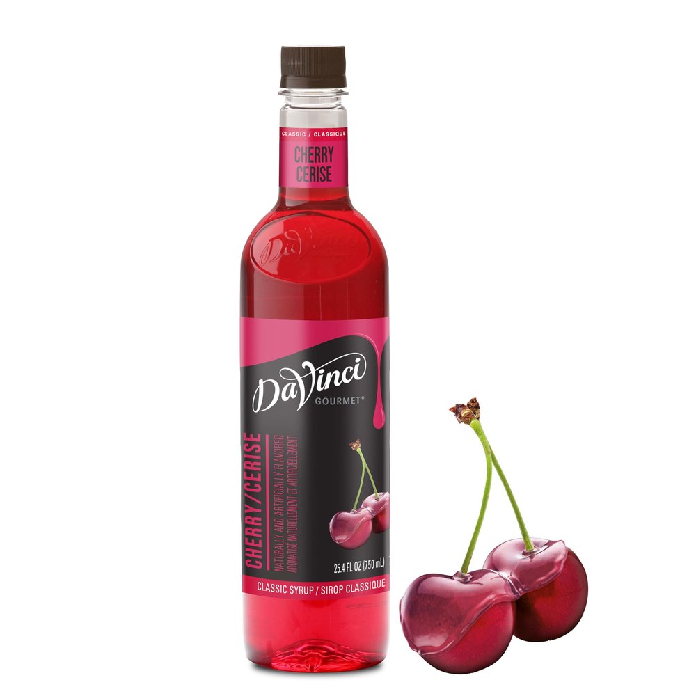 DaVinci Gourmet Gourmet 13305 Classic Flavor Syrup - 750Ml Plastic Bottle Cherry