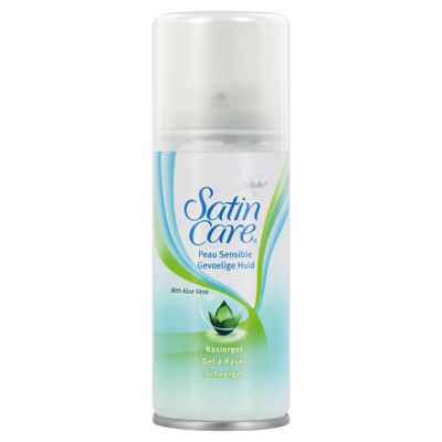 Gillette Satin Care Women's Shaving Gel, Sensitive Skin, 75 ml (Pack of 6)