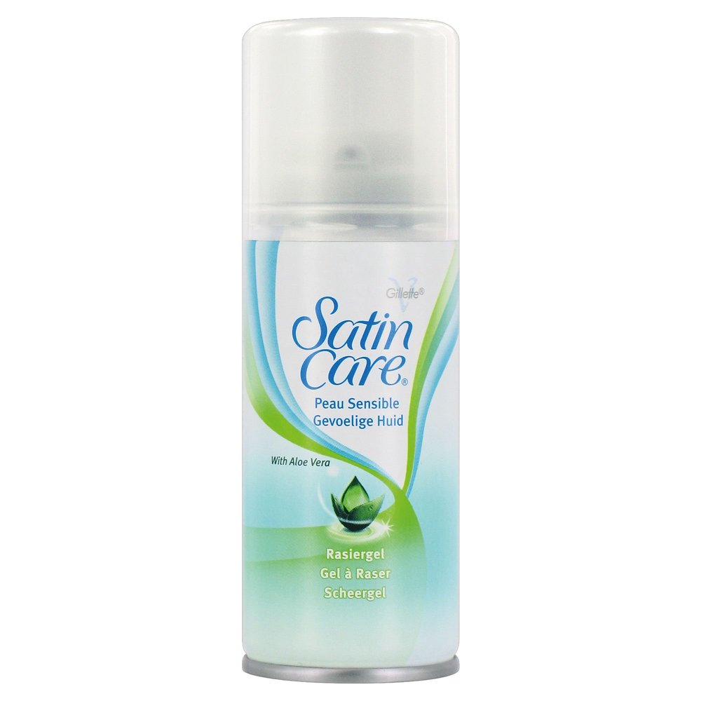 Gillette Satin Care Women's Shaving Gel, Sensitive Skin, 75 ml (Pack of 6)