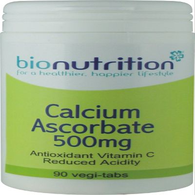 Bio Nutrition Calcium Ascorbate 500mg : Antioxidant Vitamin C : 90 vegi-tabs