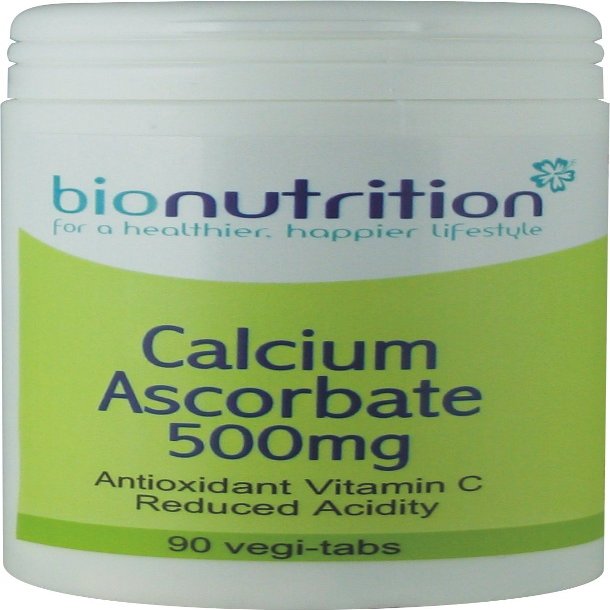 Bio Nutrition Calcium Ascorbate 500mg : Antioxidant Vitamin C : 90 vegi-tabs