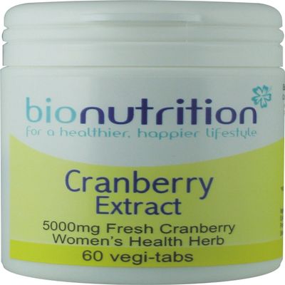Bio Nutrition Cranberry Extract 5000mg : Women's Health herb : 60 vegi-tabs