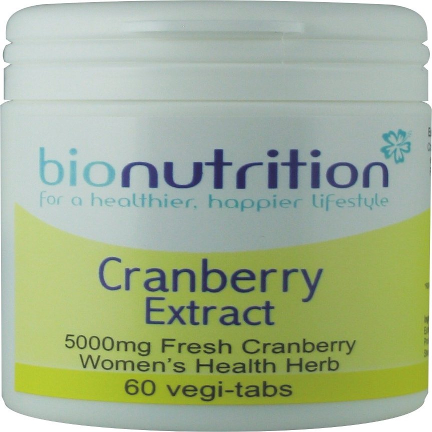 Bio Nutrition Cranberry Extract 5000mg : Women's Health herb : 60 vegi-tabs
