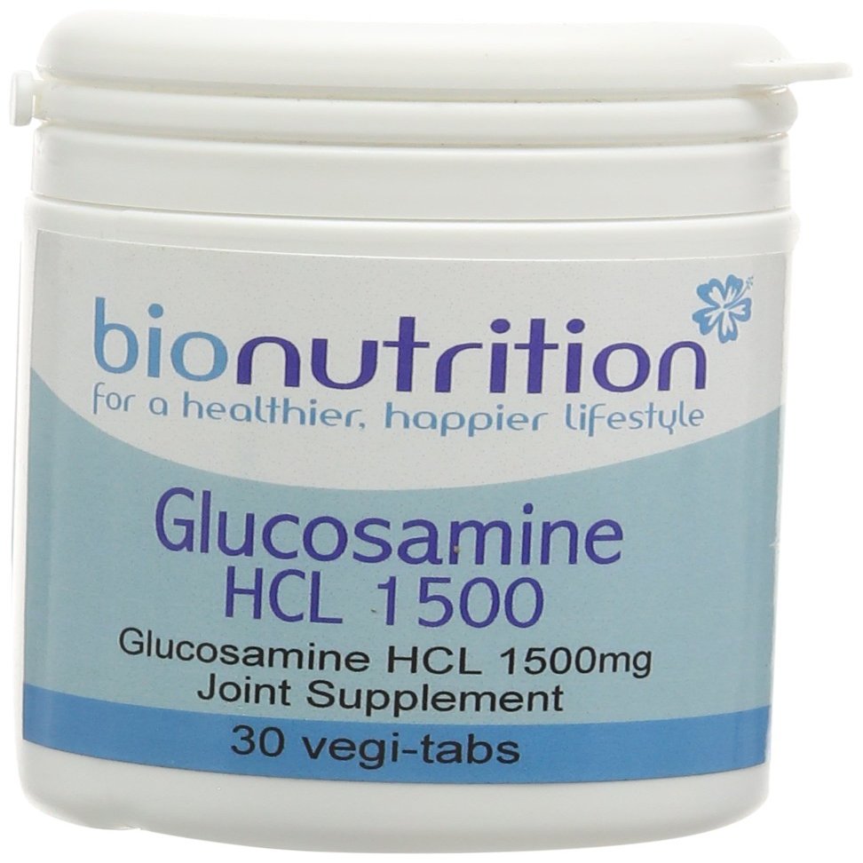 Bio Nutrition Glucosamine HCL 1500mg - Joint & Bone Health Supplement - 30 vegi-tabs