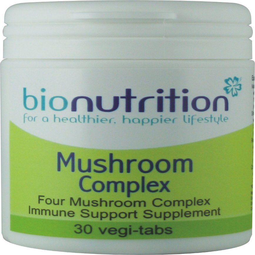 Bio Nutrition Mushroom Complex 500mg : Antioxidant and Wellbeing Complex : 30 vegi-tabs