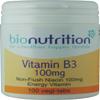 Bio Nutrition Vitamin B3 100mg : Energy and Performance Vitamin : 100 vegi-tabs view 1