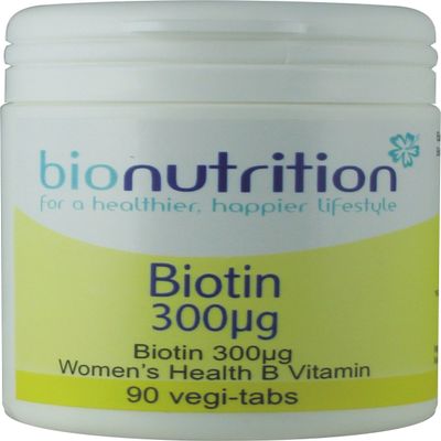 Bio Nutrition Biotin 300g : Women's Health Supplement : 90 vegi-tabs