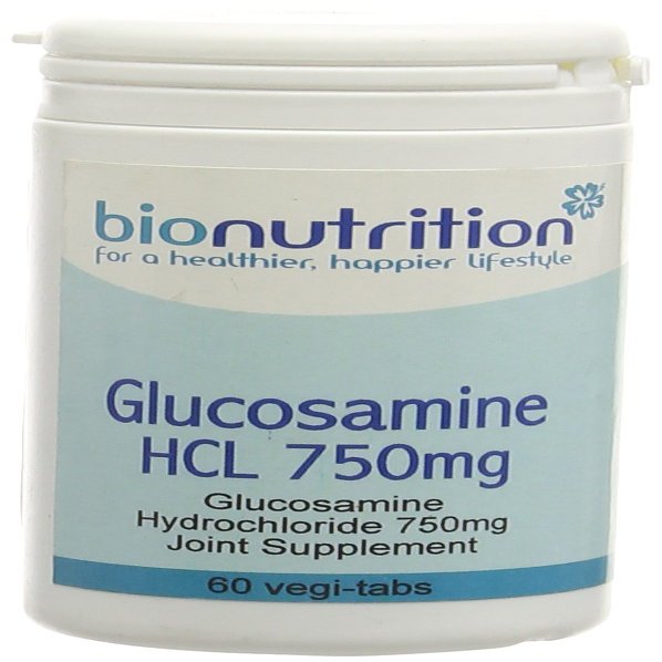 Bio Nutrition Glucosamine HCL 750mg - Joint & Bone Health Supplement - 60 vegi-tabs