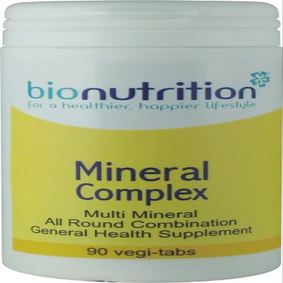 Bio Nutrition Mineral Complex : One-A-Day : General wellbeing multimineral : 90 vegi-tabs