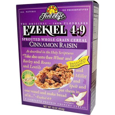 Ezekiel 4:9, Sprouted Whole Grain Cereal, Cinnamon Raisin, 16 oz (454 g)