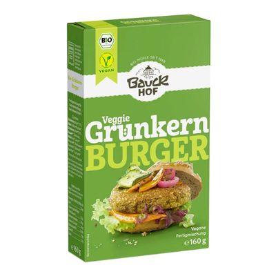 Bauckhof Grnkern Burger, 3er Pack (3 x 160 g Tte) - Bio