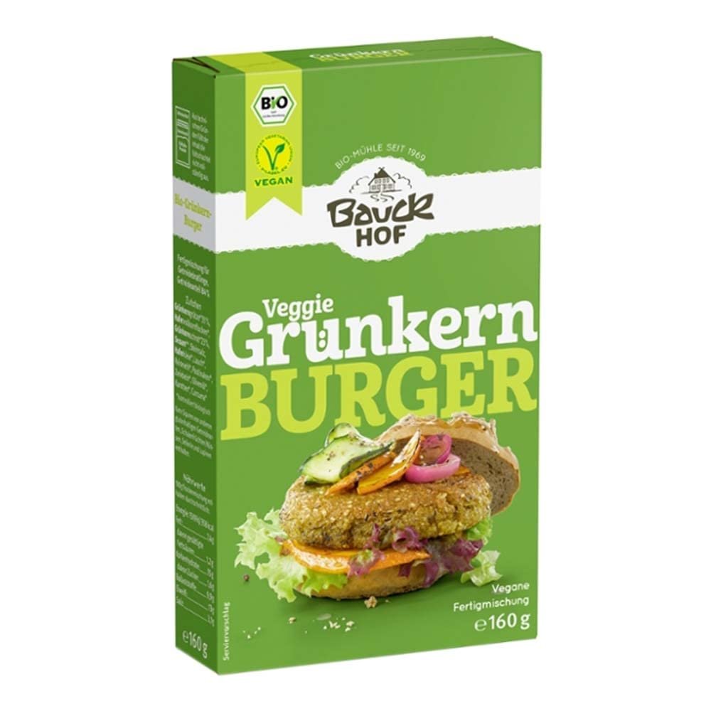 Bauckhof Grnkern Burger, 3er Pack (3 x 160 g Tte) - Bio
