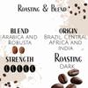 Saquella Bar Italia Espresso Gran Crema beans 1Kg view 4
