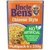 Uncle Bens Chinese Style Microwave Rice, Bulk Multipack 6 x 250g pouches view 1