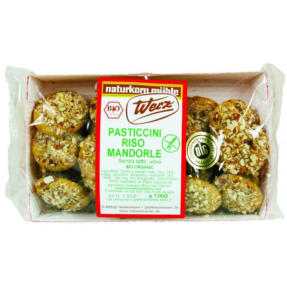 Werz Rice Pastries/mand 125g