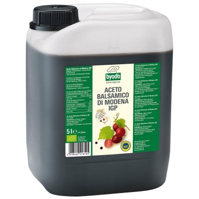 Byodo Aceto Balsamico di Modena, 6%, 1 Pack (1 x 5 Litre Canister) - Organic