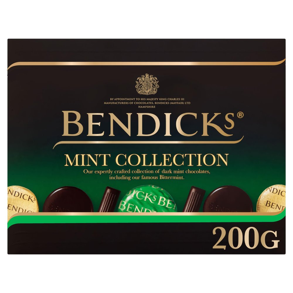 Bendicks Dark Chocolate Mint Collection - Bittermints, Chocolate Mint Crisps & Fondants, Assorted Minty Treats, 200 g (Pack of 1)