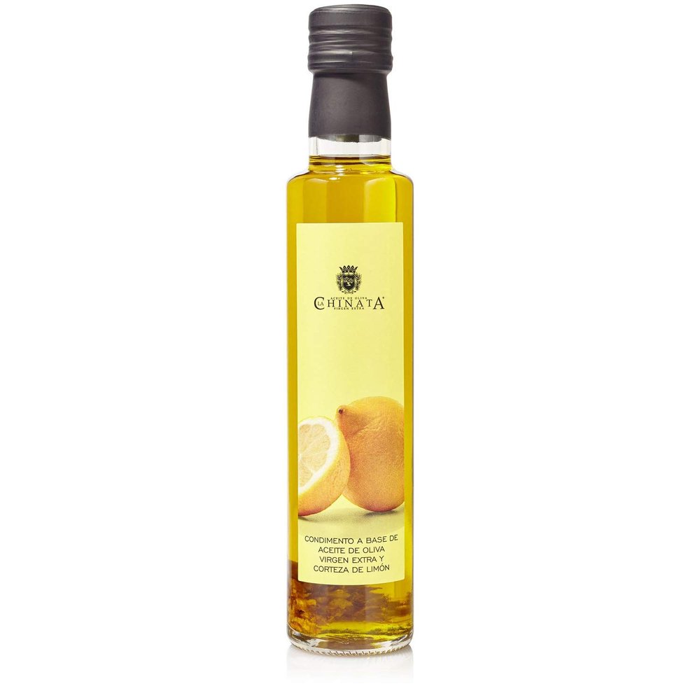 La Chinata, Spanish Extra Virgin Olive Oil, lemon flavour, 250 ml glass bottle
