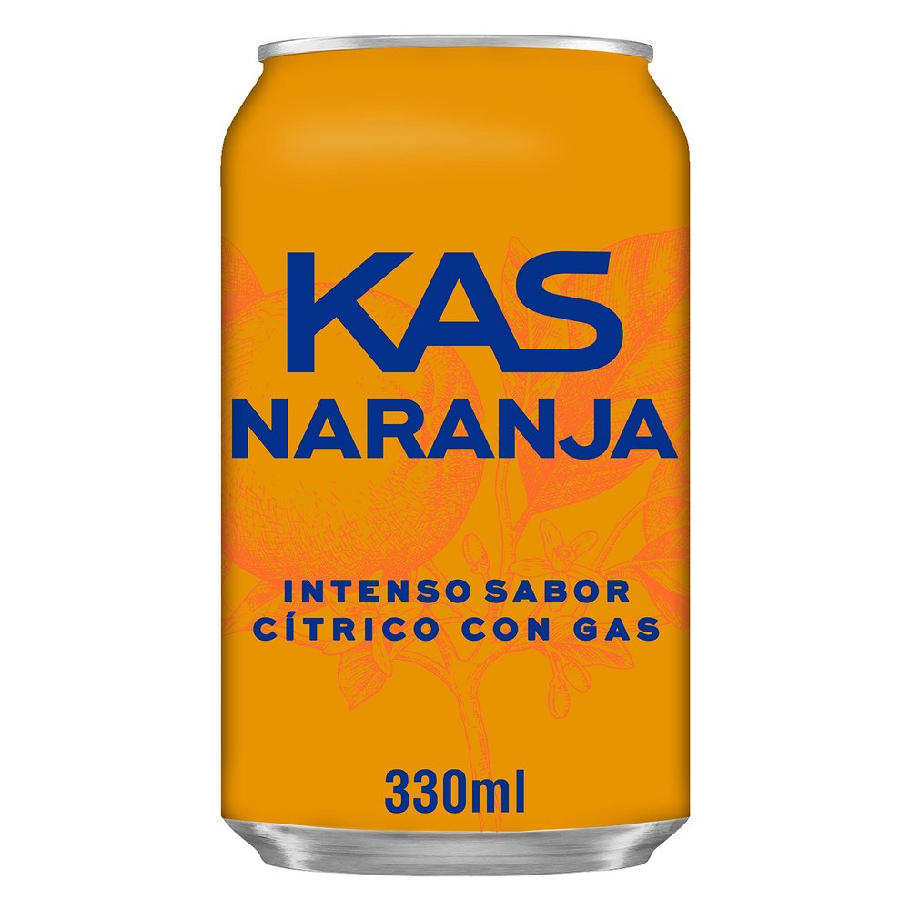 Kas Orange soda Tin - 330 ml.