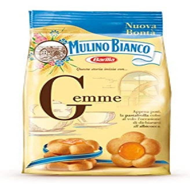 Mulino Bianco Gemme, Authentic Italian Biscuits, Apricot Shortbread, 200g
