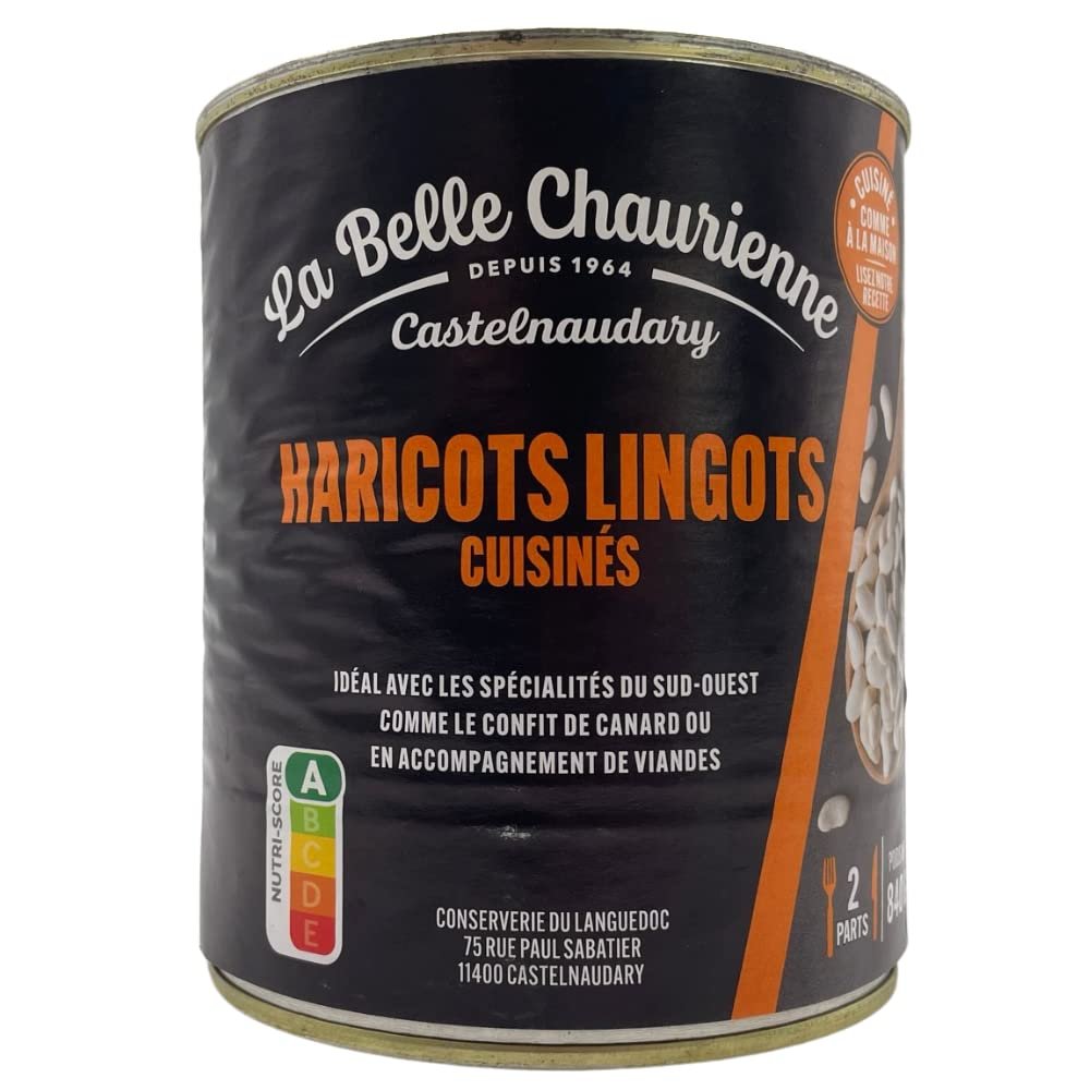 La Belle Chaurienne Lingot Beans Cooked in Duck Fat 840g