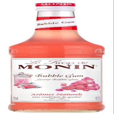 MONIN Premium Bubble Gum Syrup 700ml for Cocktails and Mocktails. Vegan-Friendly, Allergen-Free, 100% Natural Flavours and Colourings