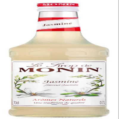 MONIN Premium Jasmine Syrup 700ml for Cocktails and Mocktails. Vegan-Friendly, Allergen-Free, 100% Natural Flavours and Colourings