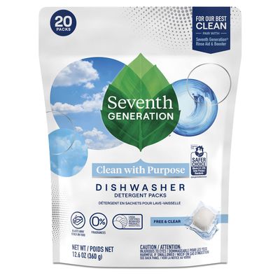 Seventh Generation Free & Clear Auto Dish Pacs 20-count
