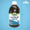 Natures Aid Cod Liver Oil Liquid 500ml - High Strength Omega-3 Fish Oil with Vitamins A & D - Supports Immune System Heart Health Brain Function and Vision - Non-GMO - Purity Guaranteed view 3