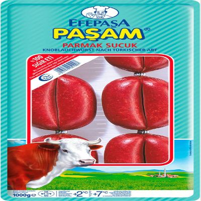 Turkish Efepasa Pasam Parmak Sucuk Soujouk 1000g 100% Halal 100% Sigir Eti UK