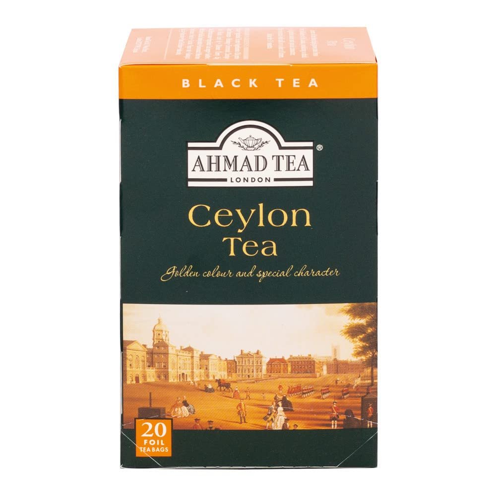 Ahmad Tea Black Tea | Ceylon Tea | 20 Teabag Sachets | 1 Pack