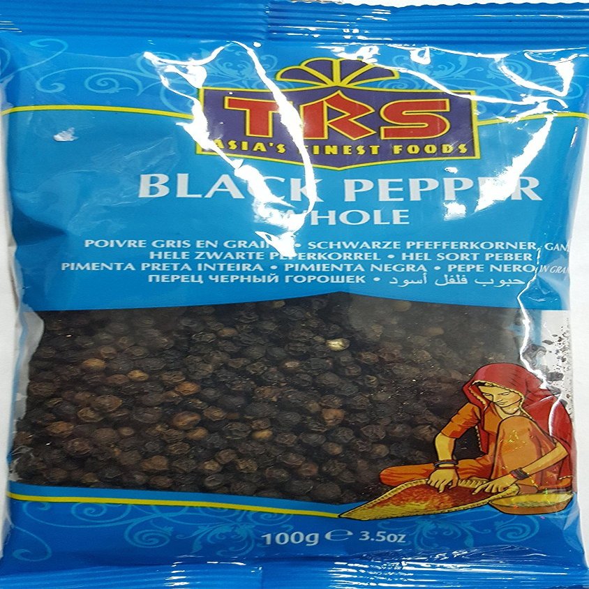 100g TRS Whole Black Pepper (Black Peppercorns)