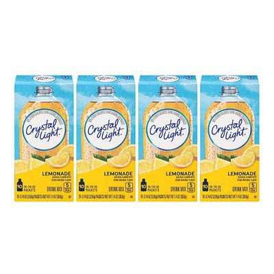 Crystal Light Lemonade, 10 Onthego Packets (Pack of 4)