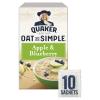Quaker Oat So Simple Apple and Blueberry Porridge Sachets 36 g, 10 Count (Pack of 6) view 1
