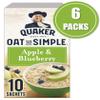 Quaker Oat So Simple Apple and Blueberry Porridge Sachets 36 g, 10 Count (Pack of 6) view 2