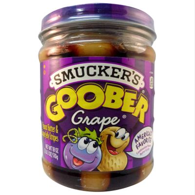 Smuckers Goober Peanut Butter & Grape Jelly Stripes 510g