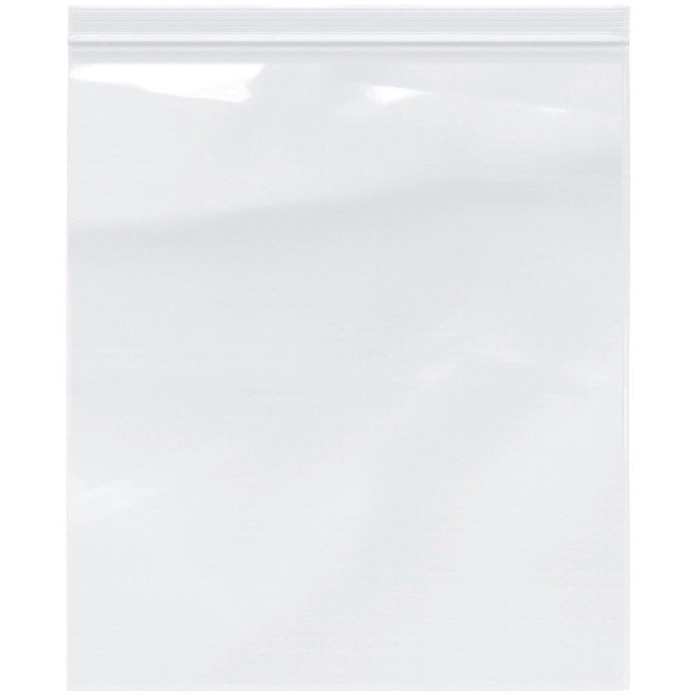 13" x 15", 4 Mil (Pack of 100) Heavy Duty Plastic Reclosable Zipper Bags