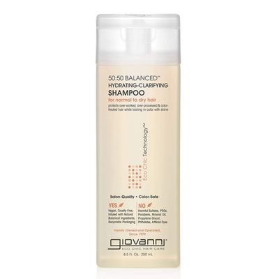 Giovanni - Shampoo 50:50 Balanced Hydrating-Clarifying For Normal To Dry Hair - 250 ml