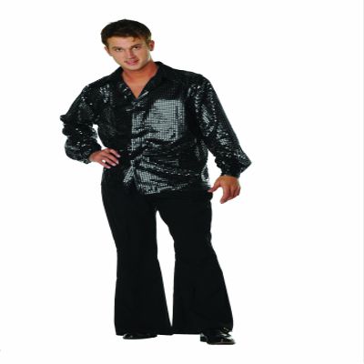 70s Disco Inferno - 70s Sequin Black